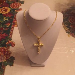 Byzantine Cross Pendant with Chain
